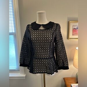 Gracia Sheer Textured Blouse.